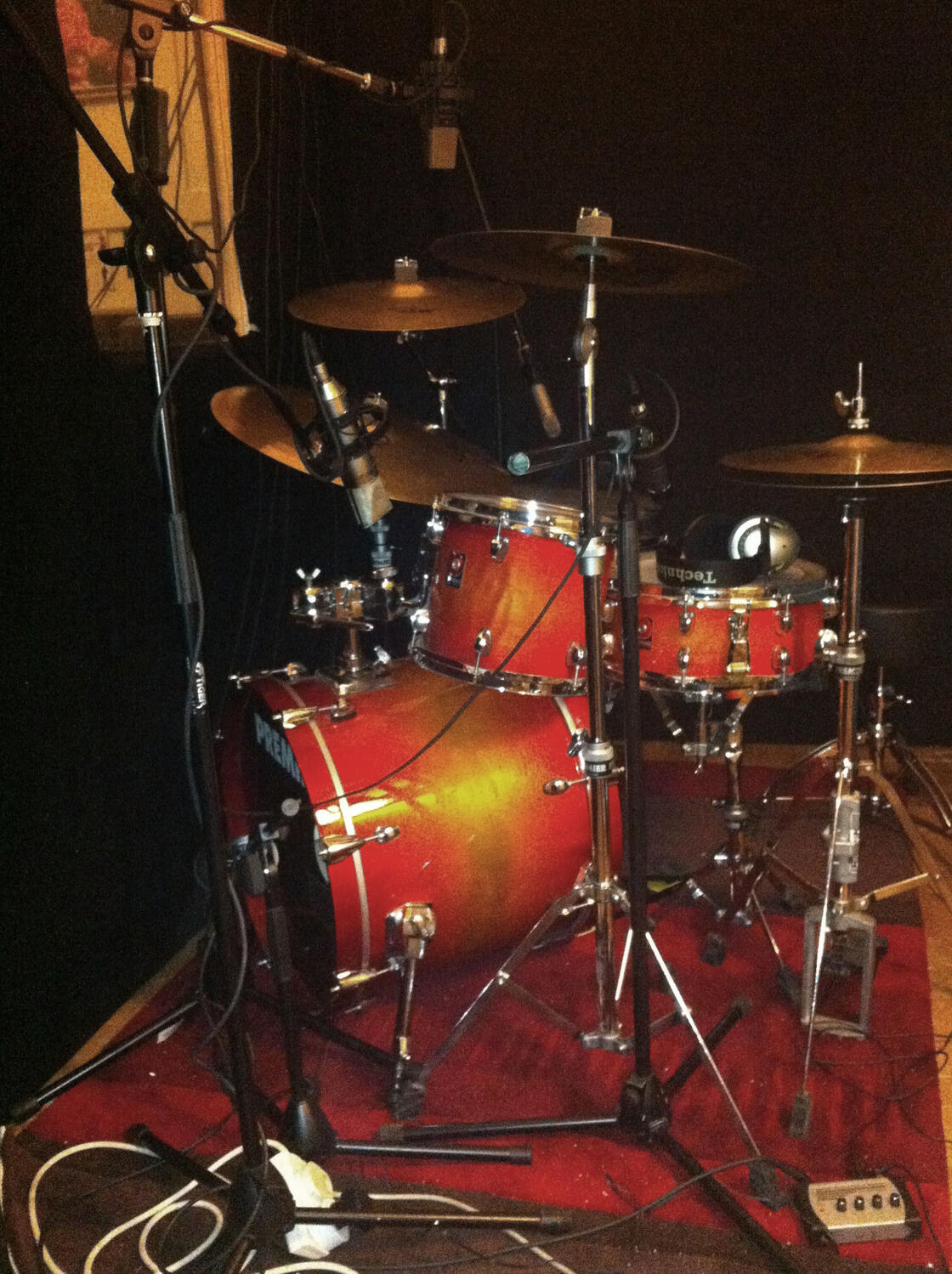 Recording for the album Laugh Like Clowns by the Big Figure